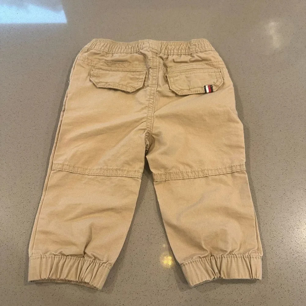 Tommy Hilfiger Boys Khaki Cargo Long Pants 12 months